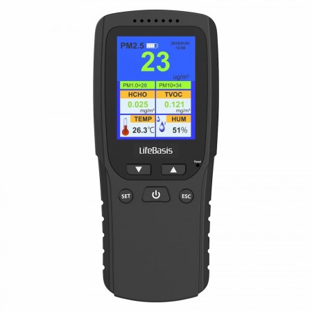 Rilevatore della qualità dell'aria PM, VOC, Formaldeide